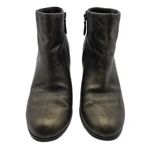 Cole Haan | Shoes | Cole Haan Womans Size 85 B Nikeair  Cole Haan womans size 8.5 B NikeAir Cassidy Booties Black Gold Metallic Zipper main image 1